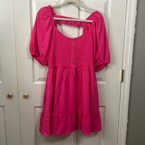 Loveriche dress. NWT Hot pink. Size L.